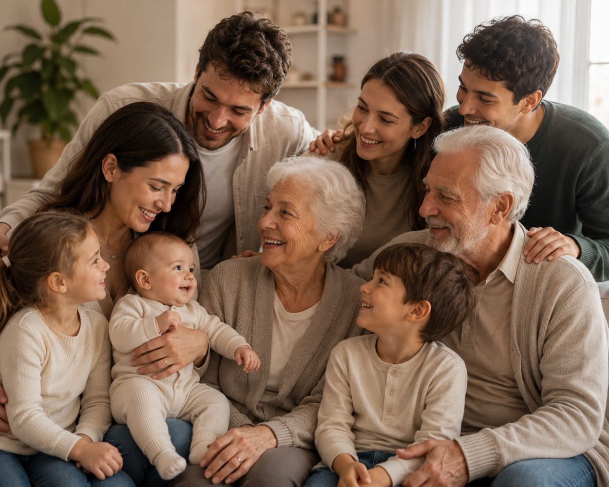 Famille accompagnée avec bienveillance